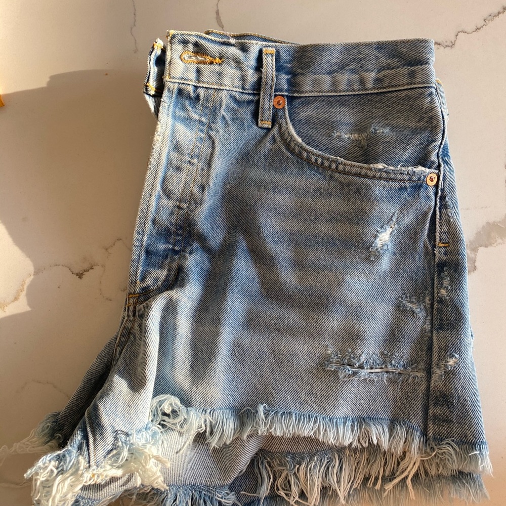 EUC Agolde Parker Denim Shorts